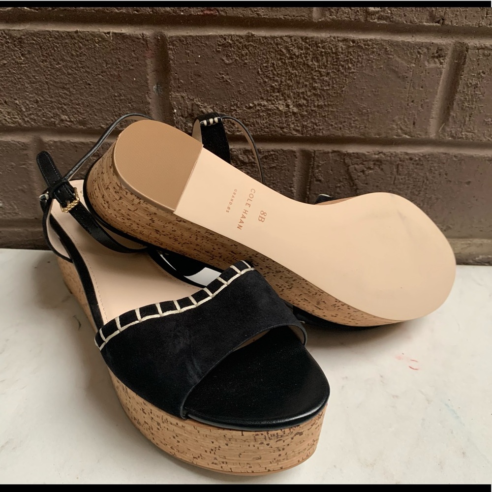 Cole Haan Cork Bottom Platform Sandals